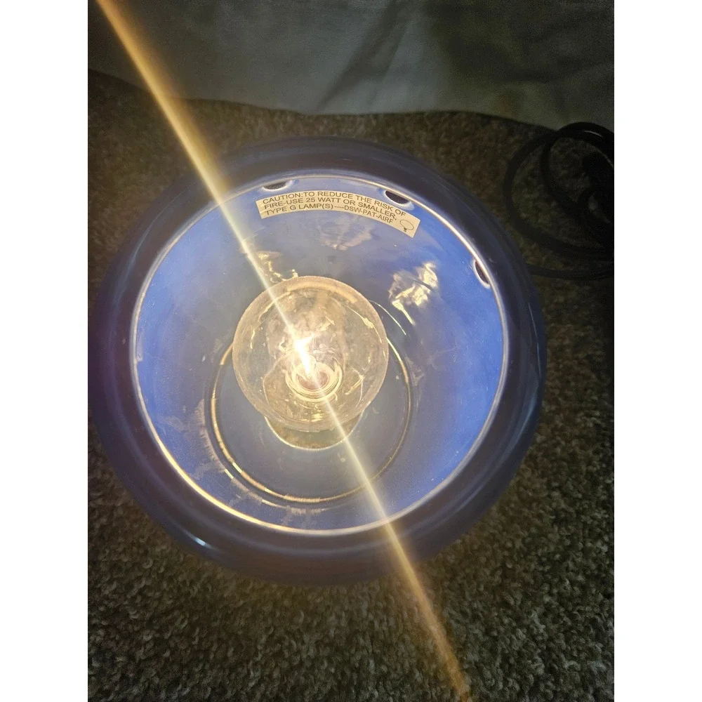Scentsy US Air Force Electric Wax Warmer Blue Ceramic Military Logo 25W Bulb